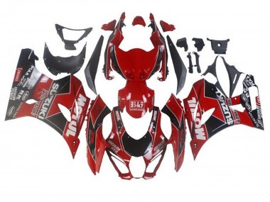 Cheap 2017-2024 Suzuki GSXR1000 Motorcycle Fairings - Red White Black Motul Canada