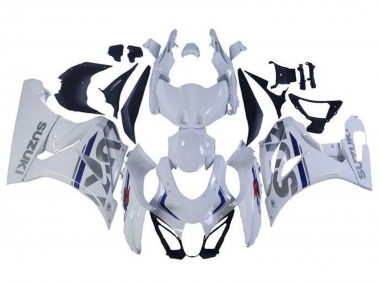 Cheap 2017-2024 Suzuki GSXR1000 Motorcycle Fairings - White Silver Blue Canada