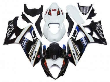 Cheap 2007-2008 Suzuki GSXR 1000 Motorcycle Fairings - White Blue Black VIRU Canada