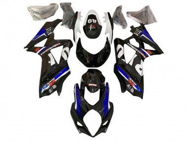 Cheap 2007-2008 Suzuki GSXR 1000 Motorcycle Fairings - Black White Blue Yoshimura Canada