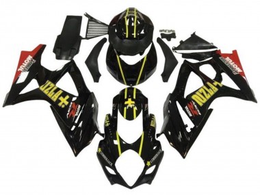 Cheap 2007-2008 Suzuki GSXR 1000 Motorcycle Fairings - Black Yellow Red Rizla Canada