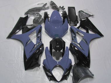 Cheap 2007-2008 Suzuki GSXR 1000 Motorcycle Fairings - Silver Blue Glossy Black Canada