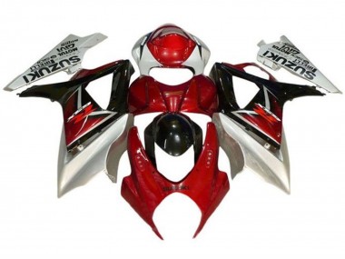 Cheap 2007-2008 Suzuki GSXR 1000 Motorcycle Fairings - Red Black Silver Canada