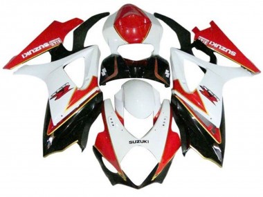 Cheap 2007-2008 Suzuki GSXR 1000 Motorcycle Fairings - White Red Gold Black Canada