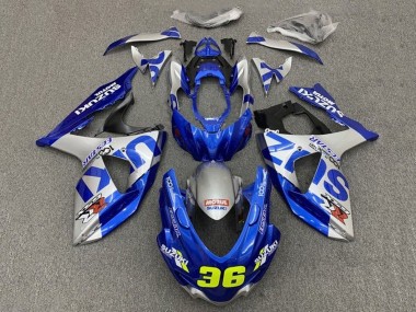 Cheap 2009-2016 Suzuki GSXR 1000 Motorcycle Fairings - Blue Silver 36 Canada