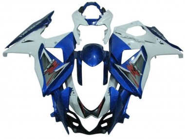 Cheap 2009-2016 Suzuki GSXR 1000 Bike Fairings - White Blue Silver Canada