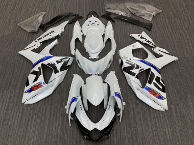 Cheap 2009-2016 Suzuki GSXR 1000 Bike Fairings - White Blue Stripe Canada