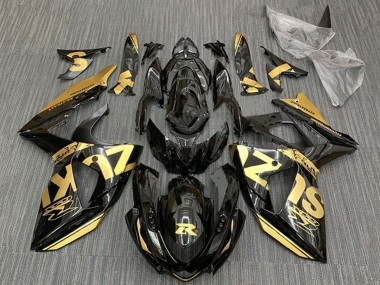 Cheap 2009-2016 Suzuki GSXR 1000 Motorcycle Fairings - Gold Glossy Black Canada
