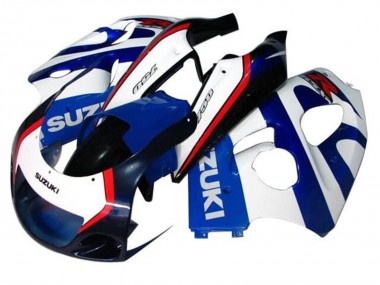Cheap 1996-2000 Suzuki GSXR 600 / GSXR 750 Motorcycle Fairings - Blue White Dark Blue Red Canada