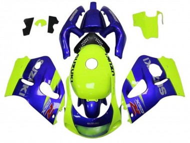 Cheap 1996-2000 Suzuki GSXR 600 / GSXR 750 Motorcycle Fairings - Blue Yellow Canada