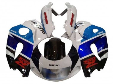 Cheap 1996-2000 Suzuki GSXR 600 / GSXR 750 Motorcycle Fairings - White Black Double Blue Red Canada