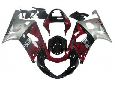 Cheap 2001-2003 Suzuki GSXR 600 / GSXR 750 Motorcycle Fairing - Silver Red Glossy Black Canada