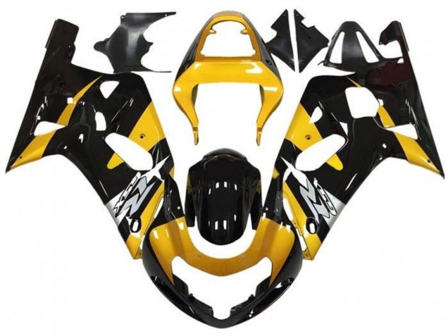 2001-2003 Suzuki GSXR 600 / GSXR 750 Motorcycle Fairings - Yellow Silver Glossy Black Canada