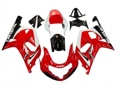 Cheap 2001-2003 Suzuki GSXR 600 / GSXR 750 Motorcycle Fairings - Red White Glossy Black Canada