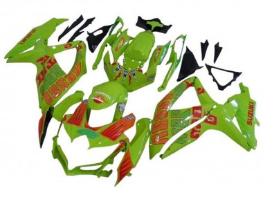 Cheap 2008-2010 Suzuki GSXR 600 / GSXR 750 Motorcycle Fairings - Green Orange Rossi Canada
