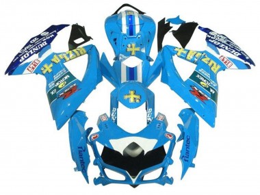 Cheap 2008-2010 Suzuki GSXR 600 / GSXR 750 Motorcycle Fairings - Light Blue Yellow Rizla Canada
