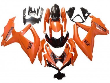 Cheap 2008-2010 Suzuki GSXR 600 / GSXR 750 Motorcycle Fairings - Orange Glossy Black with Decal Canada