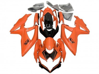 Cheap 2008-2010 Suzuki GSXR 600 / GSXR 750 Motorcycle Fairings - Orange Glossy Black Canada