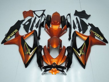 Cheap 2008-2010 Suzuki GSXR 600 / GSXR 750 Motorcycle Fairings - Orange Gold Black Canada