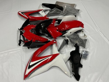 Cheap 2008-2010 Suzuki GSXR 600 / GSXR 750 Motorcycle Fairing - White Red Glossy Black Canada