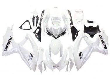 Cheap 2008-2010 Suzuki GSXR 600 / GSXR 750 Motorcycle Fairings - White Black Canada