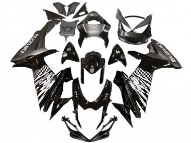 Cheap 2011-2024 Suzuki GSXR 600 / GSXR 750 Motorcycle Fairings - Glossy Black Silver Canada
