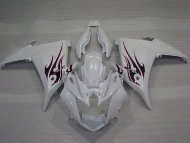 Cheap 2009-2015 Yamaha FZ6R Motorcycle Fairings - White Flame Canada