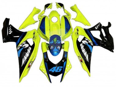 Cheap 2021-2024 Yamaha YZF R7 Motorcycle Fairings - Yellow Black Shark Canada