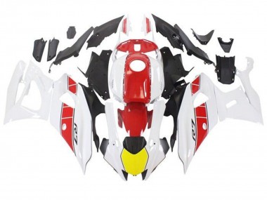 Cheap 2021-2024 Yamaha YZF R7 Motorcycle Fairings - White Yellow Red Stripe Canada