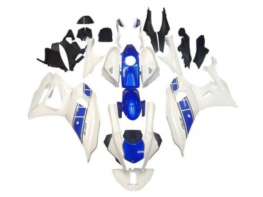 Cheap 2021-2024 Yamaha YZF R7 Motorcycle Fairings - White Blue Stripe Canada