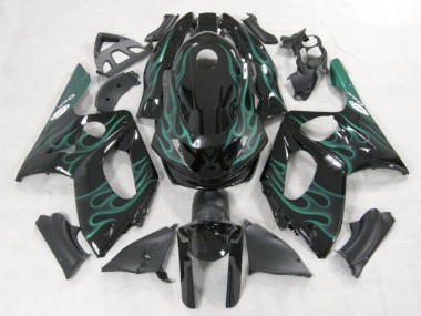 Cheap 1996-2007 Yamaha YZF600R Thundercat Motorcycle Fairings - Black Green Flame Canada