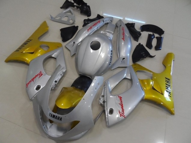 1996-2007 Yamaha YZF600R Thundercat Motorcycle Fairings - Silver Gold Canada