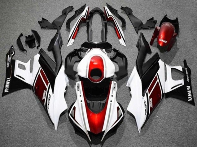 2022-2024 Yamaha YZF R3/R25 Motorcycle Fairings - White Red Black Canada