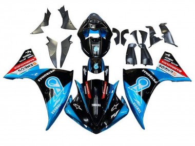 Cheap 2009-2011 Yamaha YZF 1000 R1 Motorcycle Fairings - Black Light Blue Red Petronas Canada