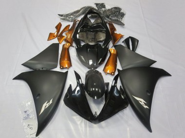 Cheap 2009-2011 Yamaha YZF 1000 R1 Motorcycle Fairings - Glossy Black Matte Black Orange Canada