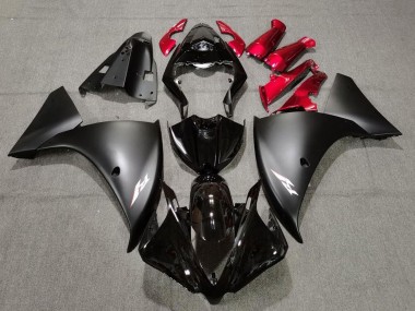 Cheap 2009-2011 Yamaha YZF 1000 R1 Motorcycle Fairings - Glossy Black Matte Black Red Canada