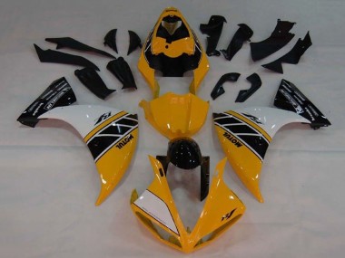 Cheap 2009-2011 Yamaha YZF 1000 R1 Motorcycle Fairing - Yellow White Black Stripe Canada