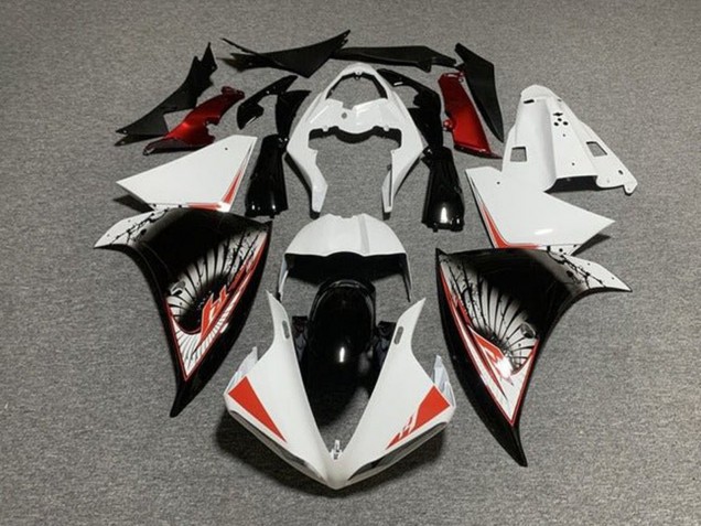 2012-2014 Yamaha YZF 1000 R1 Motorcycle Fairing - White Red Black Canada