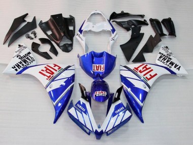 Cheap 2012-2014 Yamaha YZF 1000 R1 Motorcycle Fairing - White Blue Red Fiat Canada