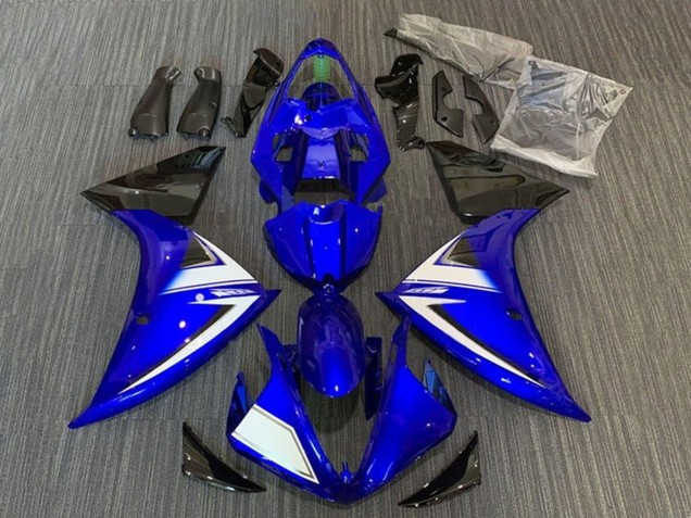 2012-2014 Yamaha YZF 1000 R1 Motorcycle Fairings - Blue White Black Stripe Canada