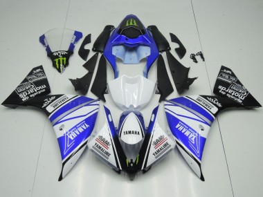 Cheap 2012-2014 Yamaha YZF 1000 R1 Motorcycle Fairings - White Blue Black Green Monster Yamalube Canada