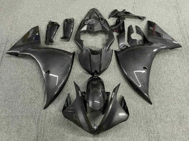 Cheap 2012-2014 Yamaha YZF 1000 R1 Motorcycle Fairings - Faux Carbon Fiber Grey Black Canada