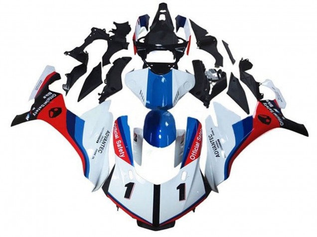 2015-2019 Yamaha YZF 1000 R1 Motorcycle Fairings - White Blue Red Black Official Safety Canada