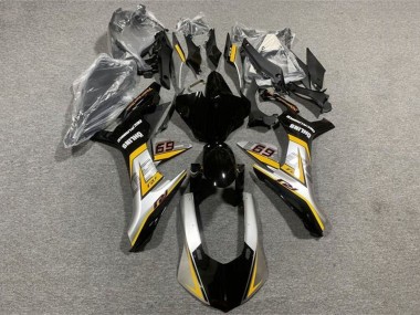 Cheap 2015-2019 Yamaha YZF 1000 R1 Motorcycle Fairings - Silver Yellow Glossy Black Canada