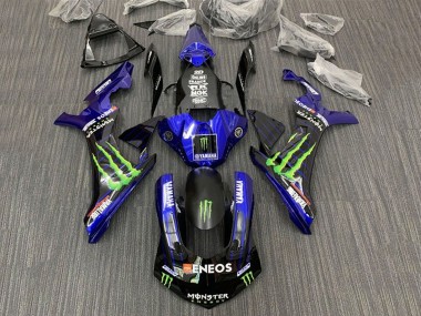 Cheap 2015-2019 Yamaha YZF 1000 R1 Motorcycle Fairings - Blue Black Monster ENEOS Canada