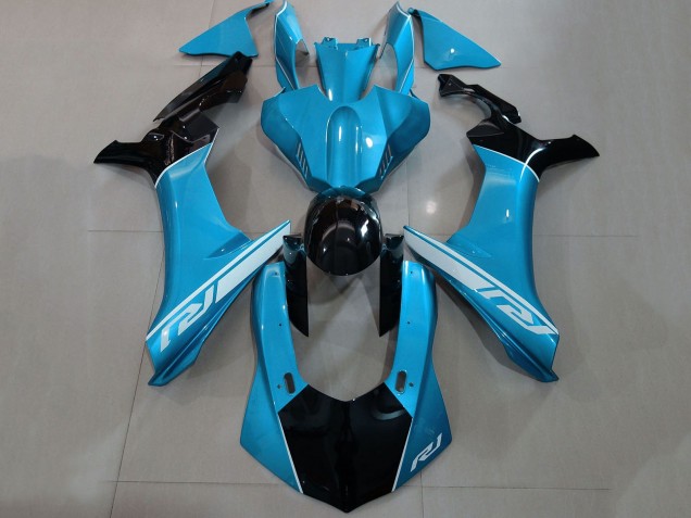 2015-2019 Yamaha YZF 1000 R1 Motorcycle Fairings - Blue Silver Glossy Black Canada
