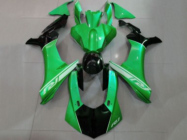 Cheap 2015-2019 Yamaha YZF 1000 R1 Motorcycle Fairings - Green Glossy Black Silver Canada
