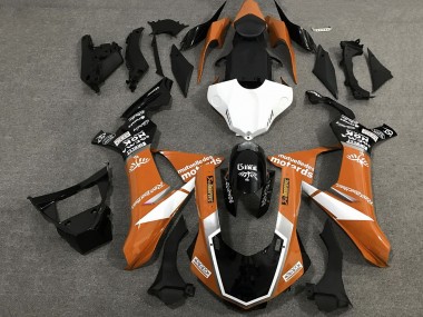 Cheap 2015-2019 Yamaha YZF 1000 R1 Motorcycle Fairings - Orange White Glossy Black Canada