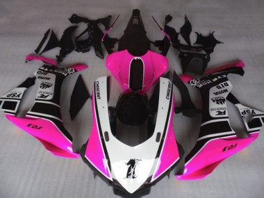 Cheap 2015-2019 Yamaha YZF 1000 R1 Motorcycle Fairings - Pink White Glossy Black Motul YSP Canada