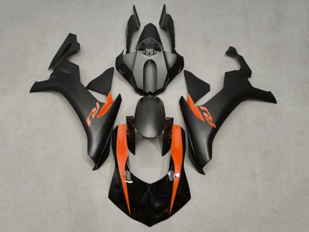 2015-2019 Yamaha YZF 1000 R1 Motorcycle Fairings - Matte Black Glossy Black Orange Canada